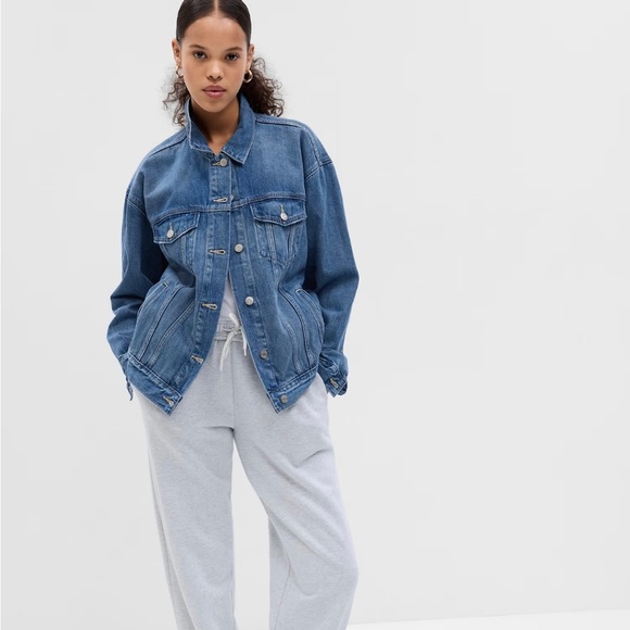 Gap Pink Distressed Oversized shacket - Picture 5 of 5